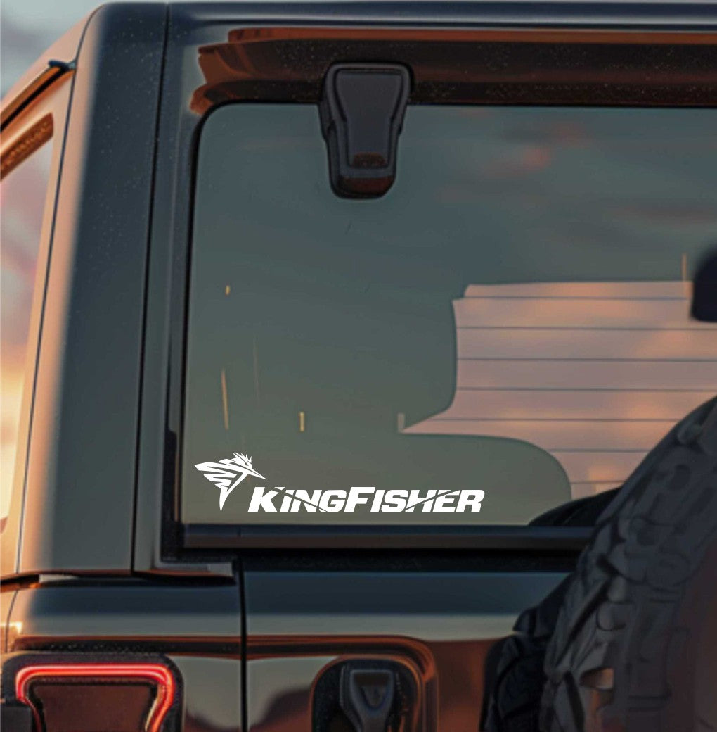 Kingfisher Boats decal, sticker, hunting fishing decal, car sticker