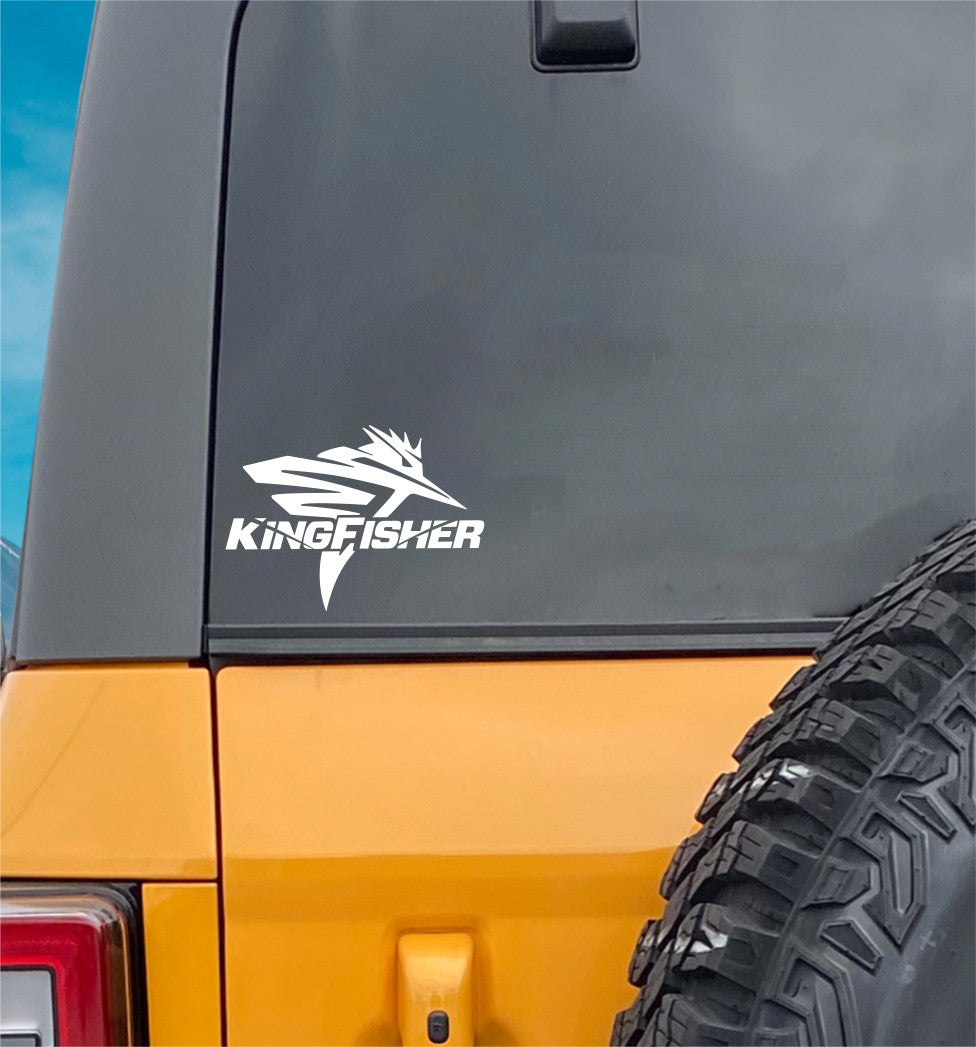 Kingfisher Boats decal, sticker, hunting fishing decal, car sticker b