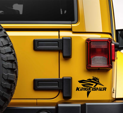 Kingfisher Boats decal, sticker, hunting fishing decal, car sticker b