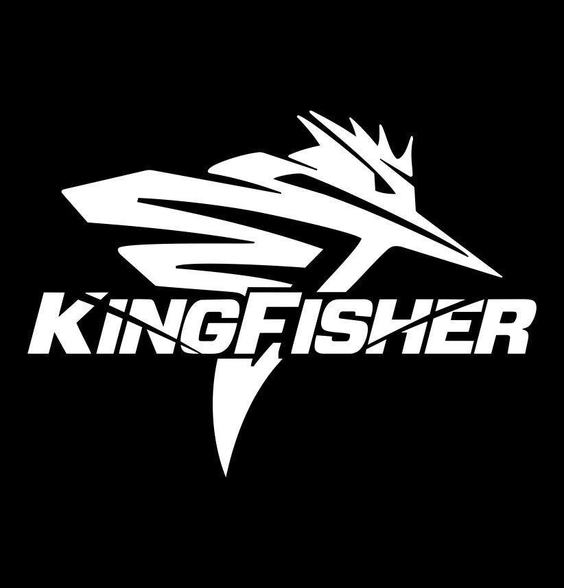 Kingfisher Boats decal, sticker, hunting fishing decal, car sticker b