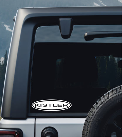 Kistler Rods decal, sticker, hunting fishing decal, car sticker