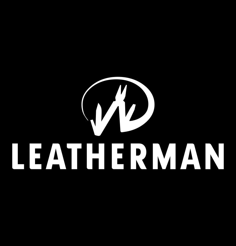 Leatherman decal, sticker, hunting fishing decal, car sticker b