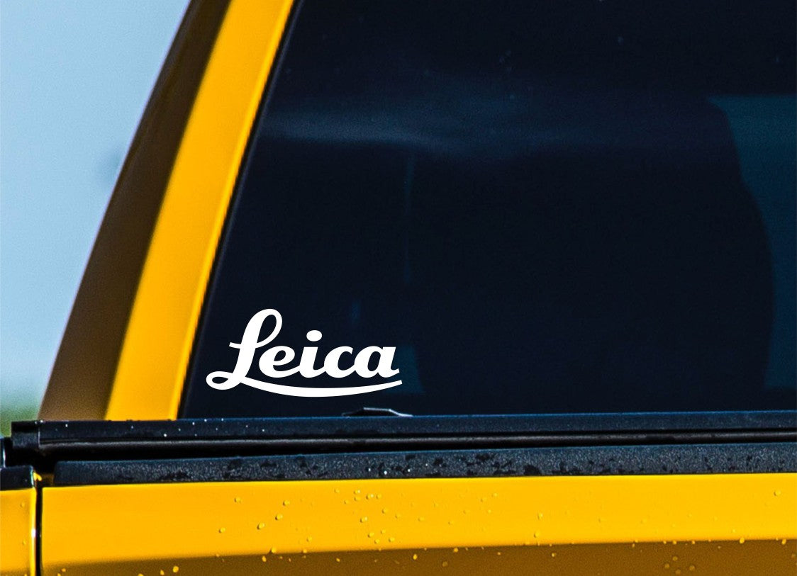 Leica optics decal, sticker, hunting fishing decal, car sticker