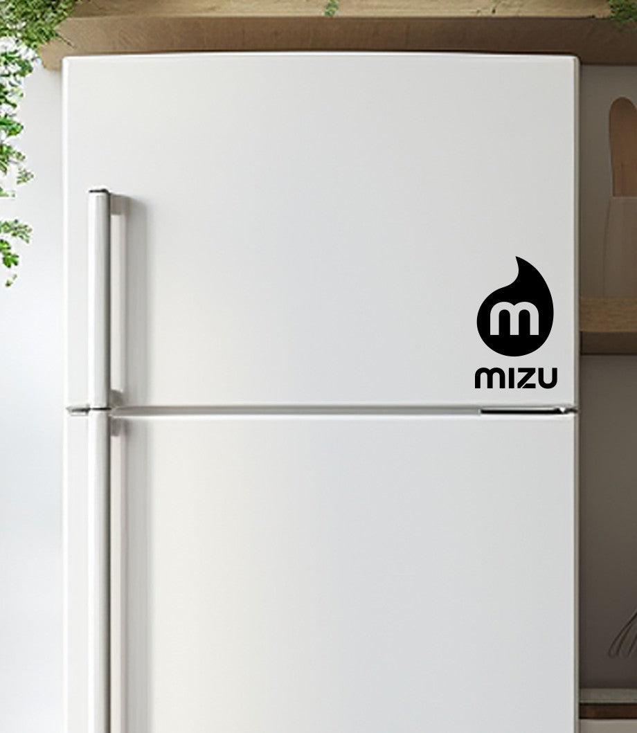 Mizu decal, sticker, ski snowboard decal