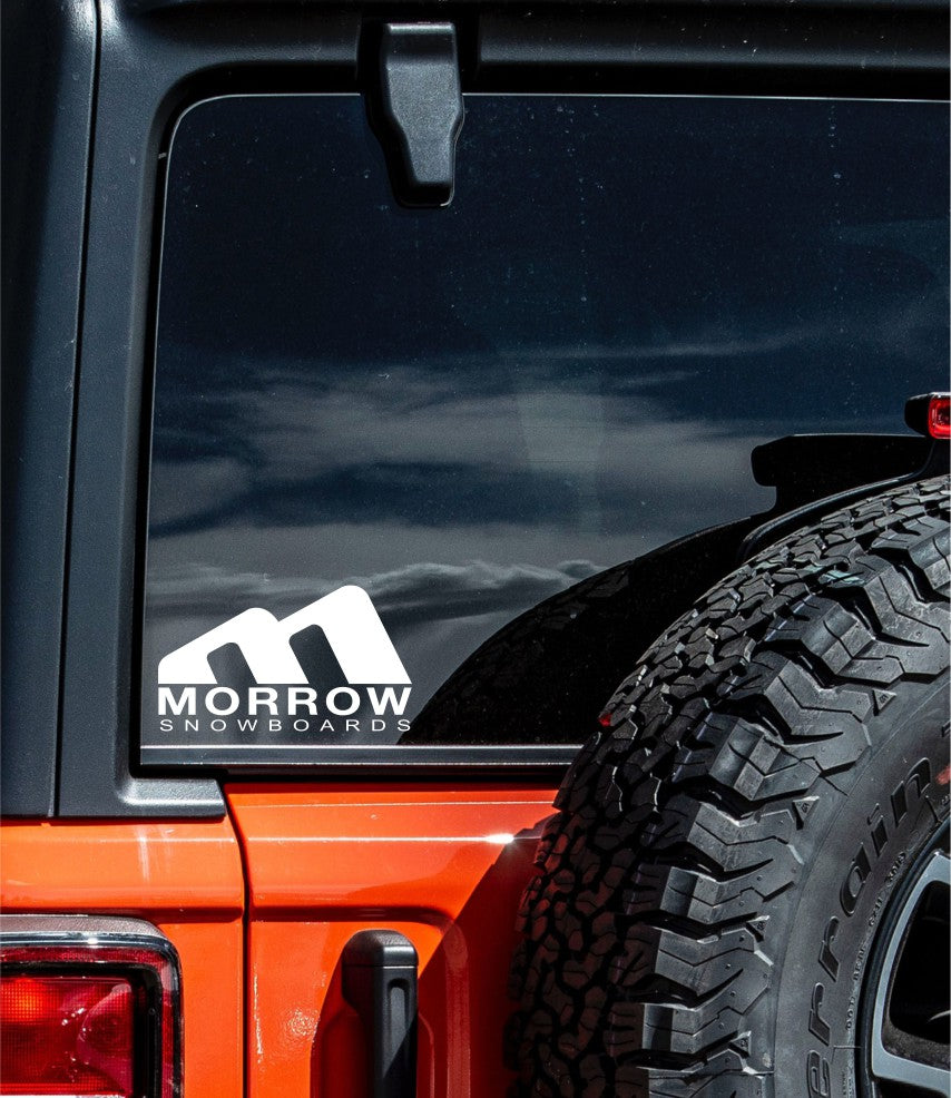Morrow Snowboards decal, ski snowboard decal, car decal sticker