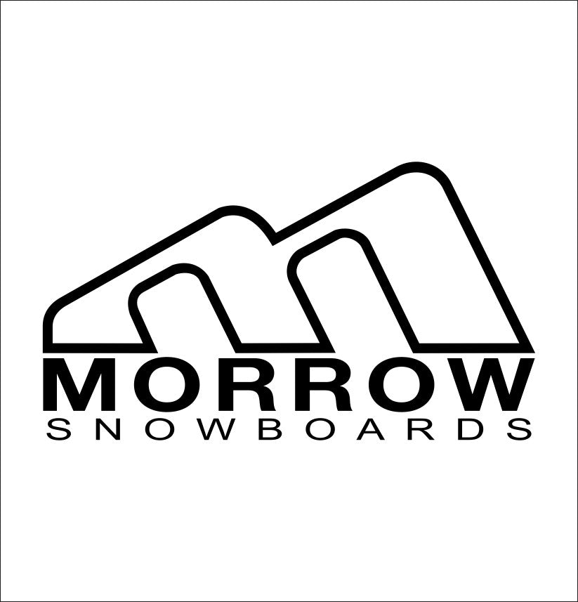 Morrow Snowboards decal, sticker, ski decal