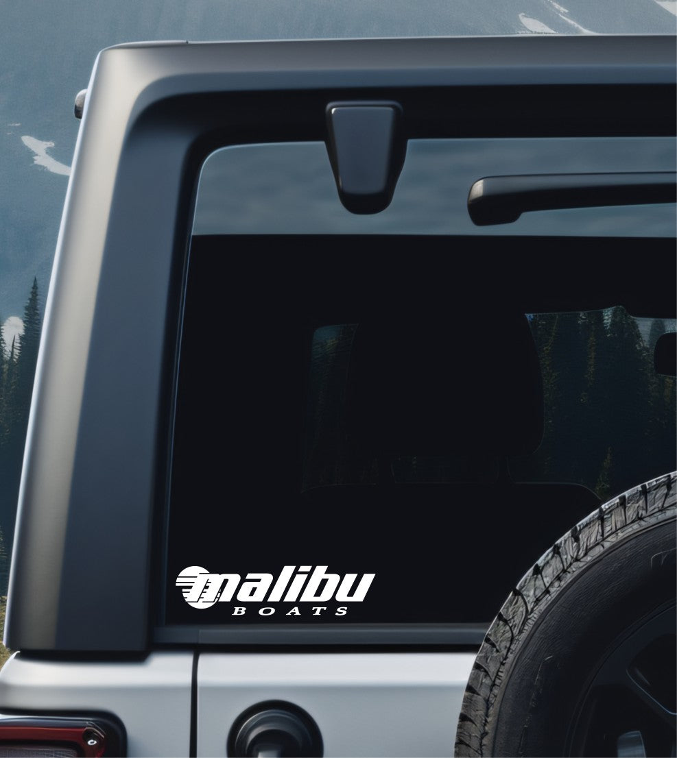 Malibu boats decal, sticker, hunting fishing decal, car sticker b