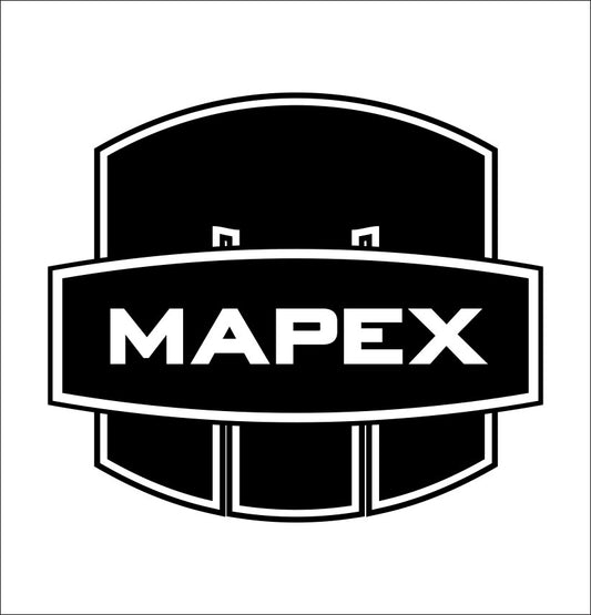 Mapex drums decal, music instrument decal, car decal sticker