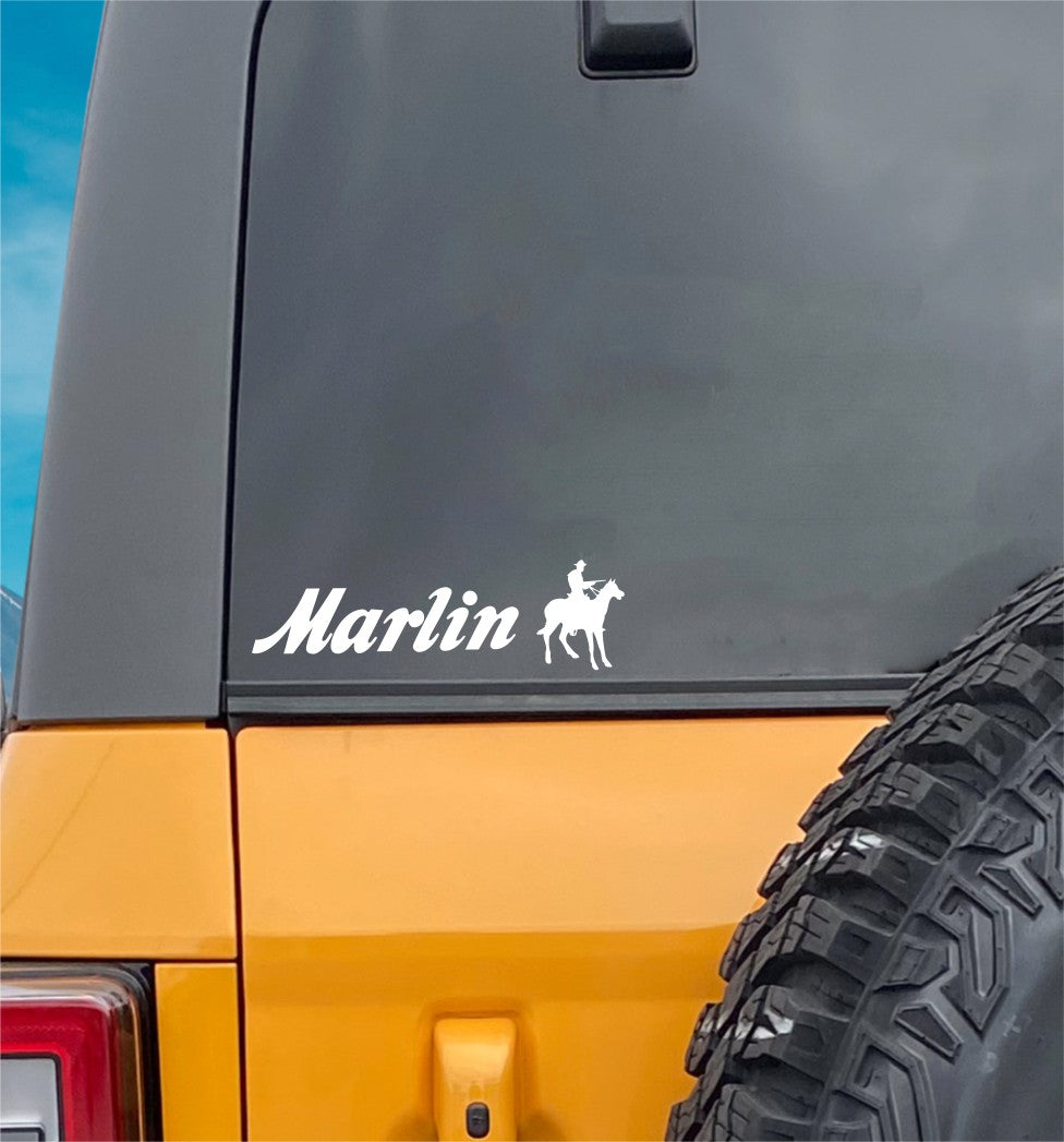 Marlin decal, sticker, firearm sticker, car decal