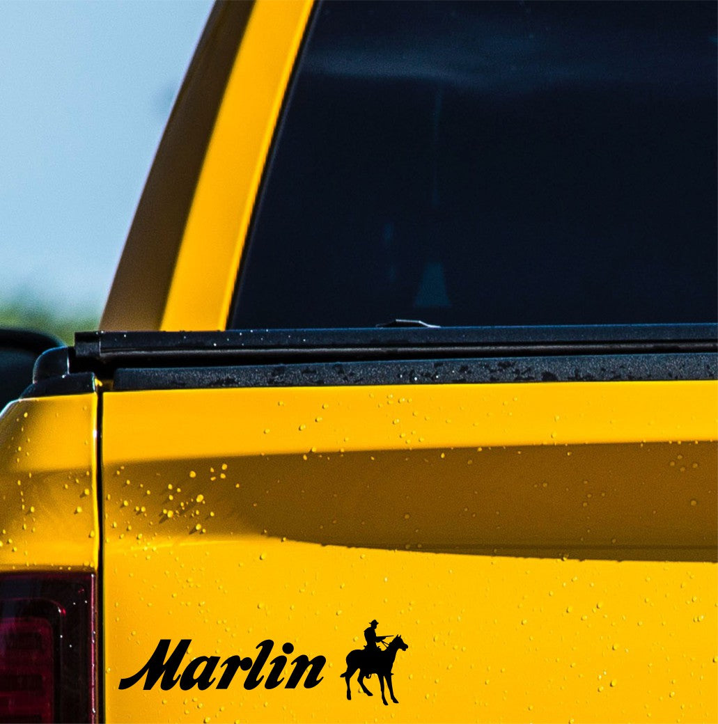 Marlin decal, sticker, firearm sticker, car decal