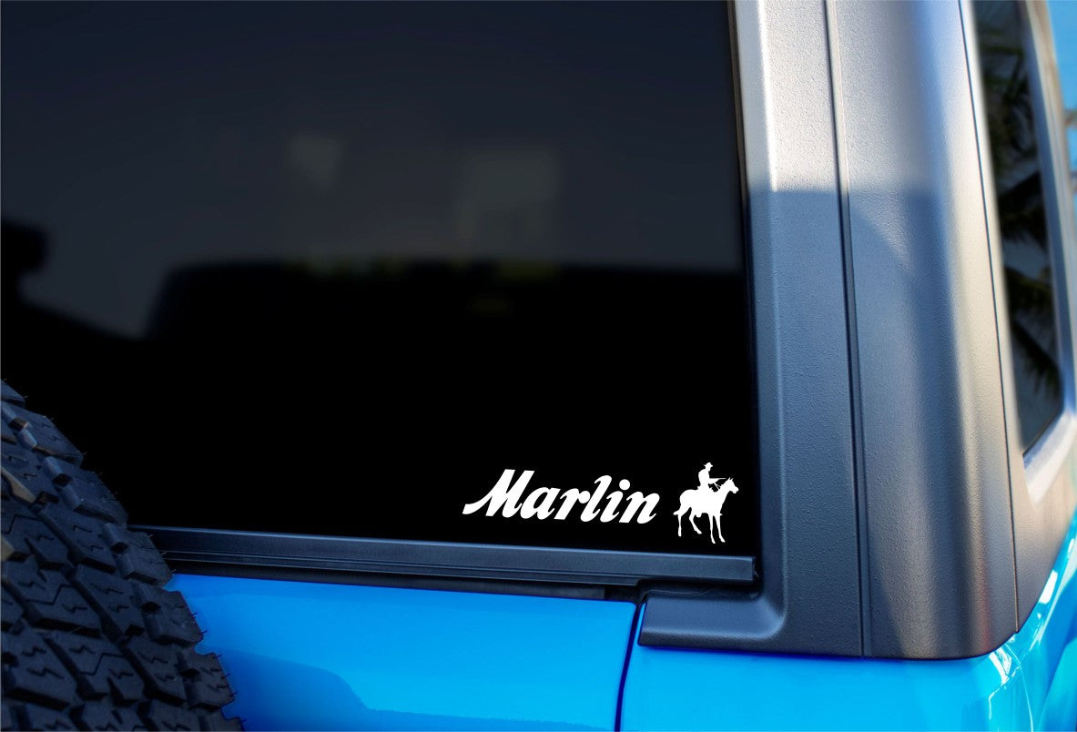 Marlin decal, sticker, firearm decal
