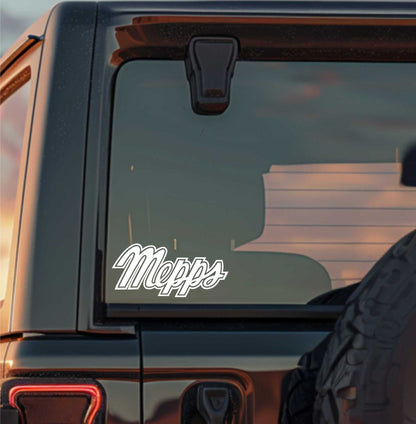 Mepps decal, sticker, hunting fishing decal, car sticker