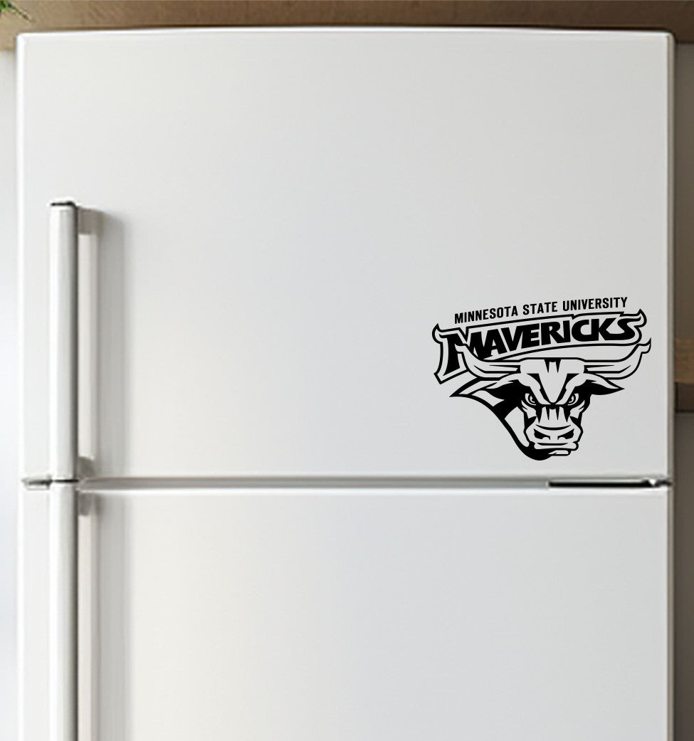 Minnesota State Mavericks decal, car decal sticker, college football