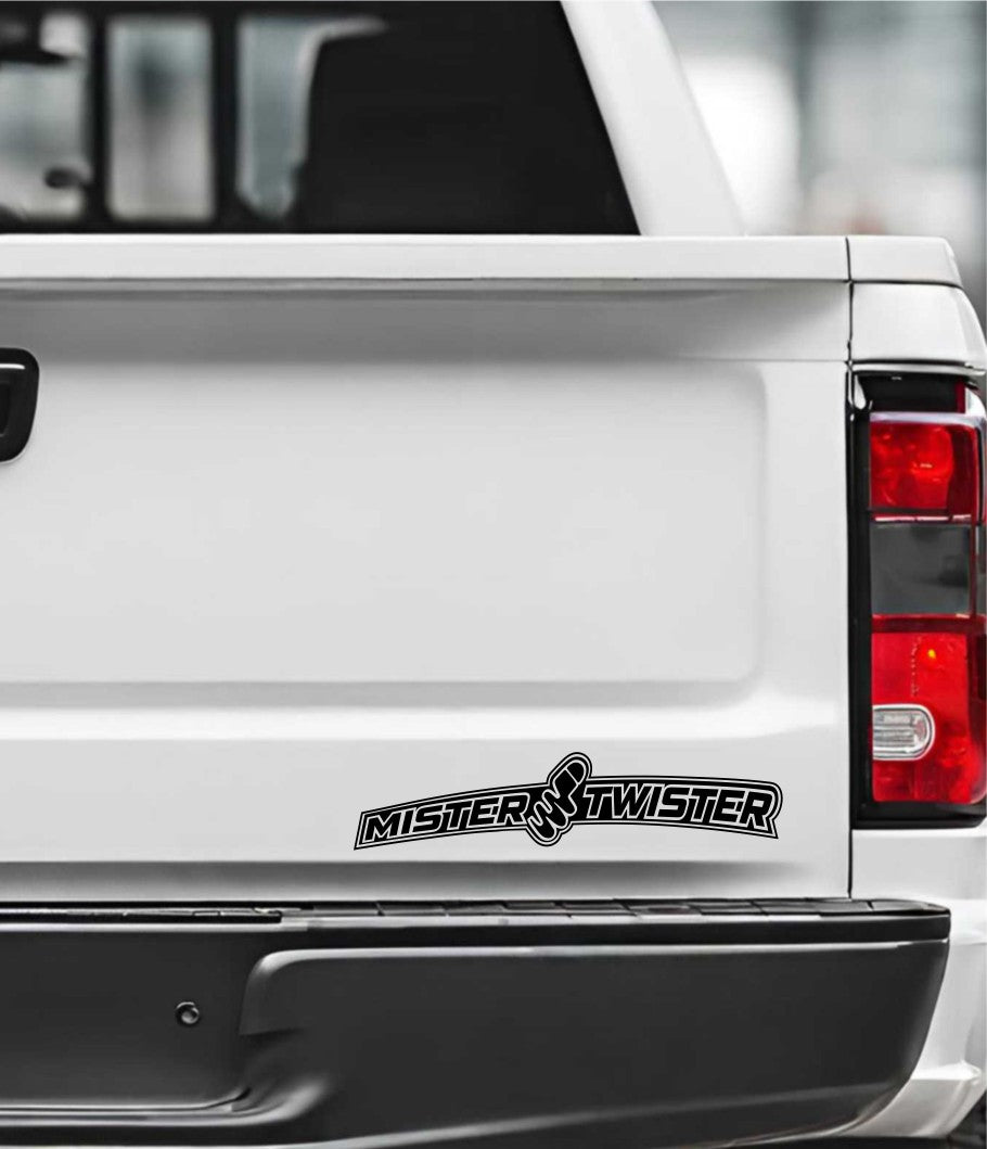 Mister twister decal, sticker, hunting fishing decal, car sticker