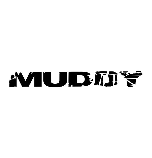 Muddy outdoors decal, sticker