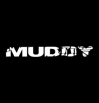 Muddy outdoors decal, sticker