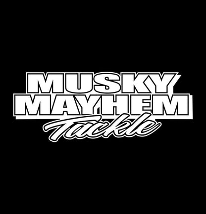 Musky Mayhem Tackle decal, sticker, hunting fishing decal, car sticker