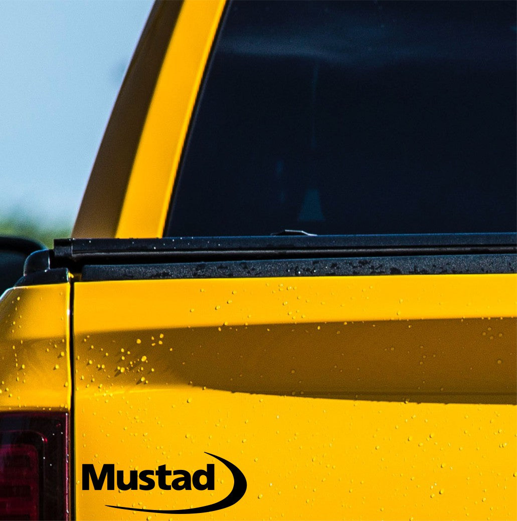 Mustad decal, sticker, hunting fishing decal, car sticker