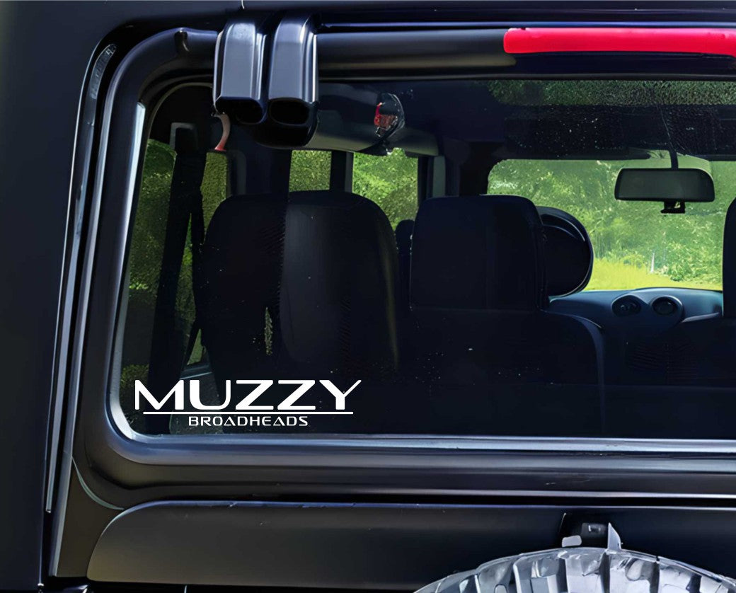 Muzzy Broadheads decal, sticker, hunting fishing decal, car sticker