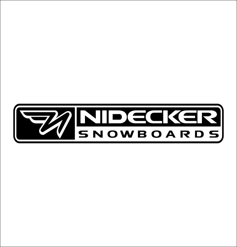Nidecker decal, sticker, ski decal
