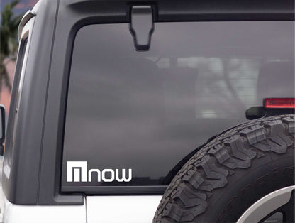 Now Bindings decal, ski snowboard decal, car decal sticker