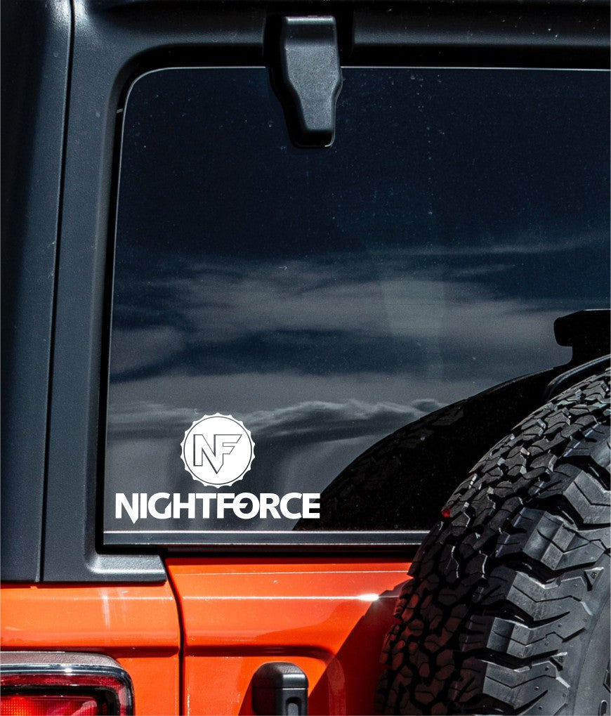 Nightforce Optics decal, sticker, hunting fishing decal, car sticker
