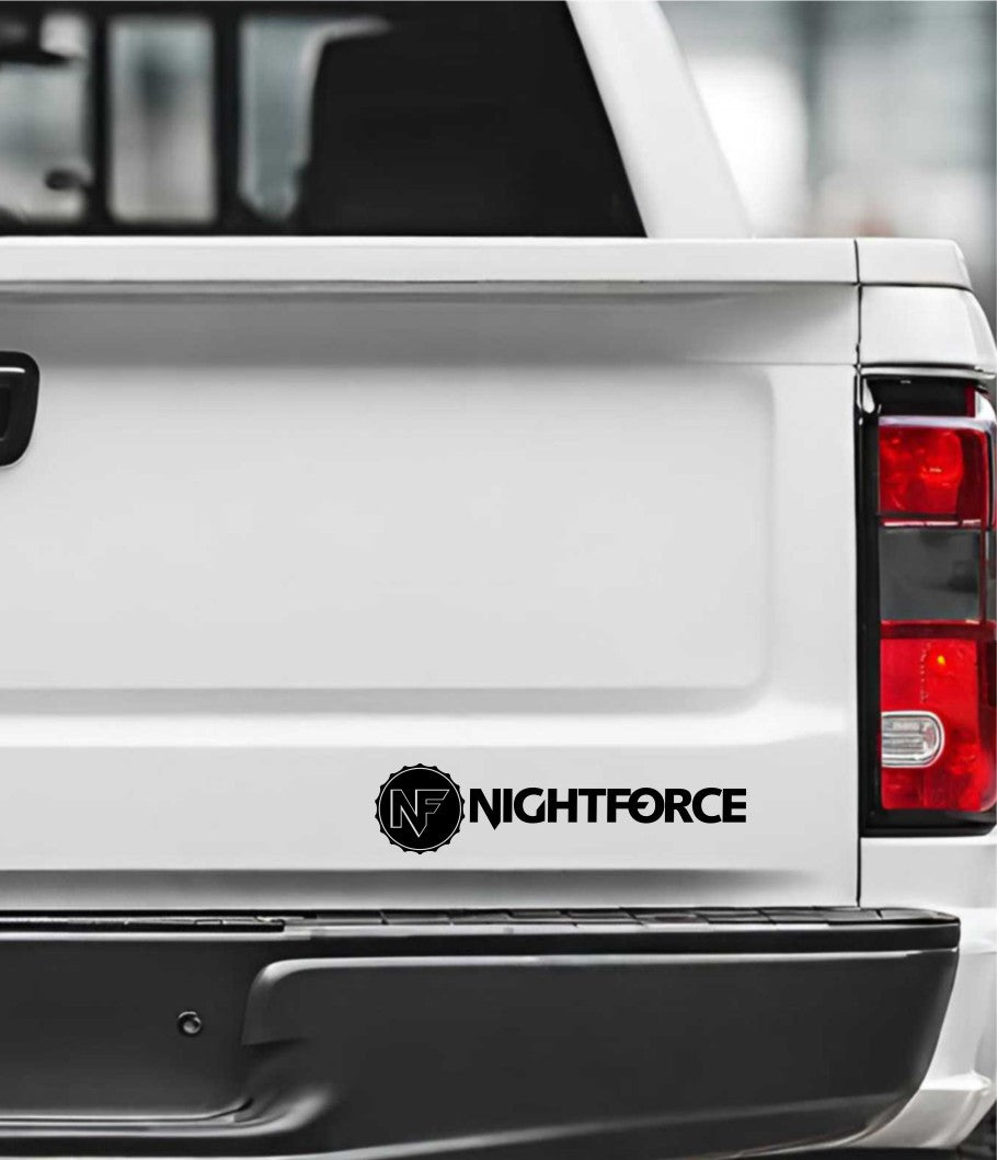 Nightforce Optics decal, sticker, hunting fishing decal, car sticker b