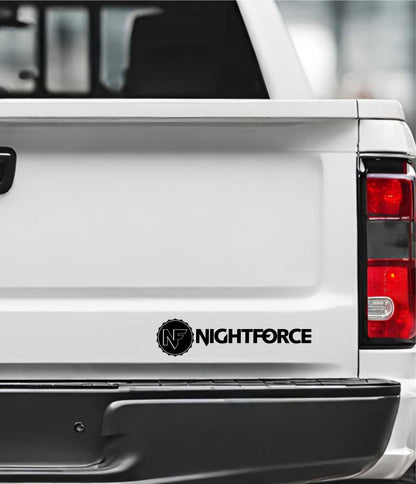 Nightforce Optics decal, sticker, hunting fishing decal, car sticker b