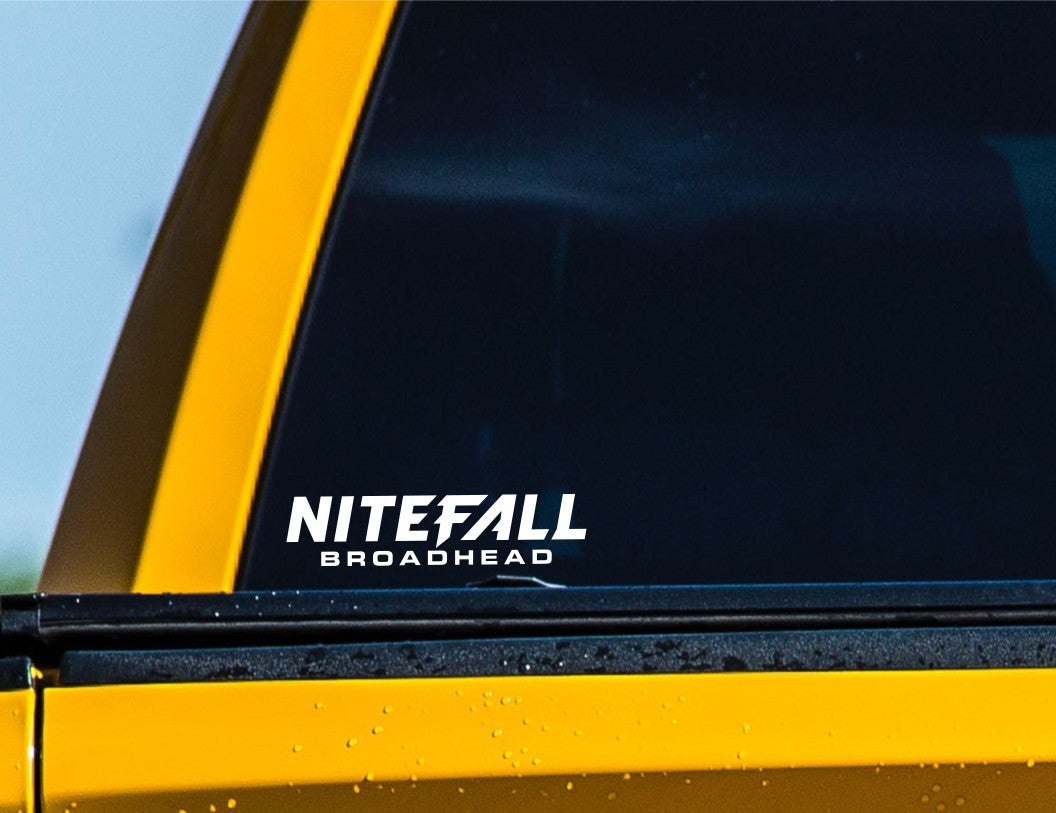 Nitefall Broadhead decal, sticker, hunting fishing decal, car sticker