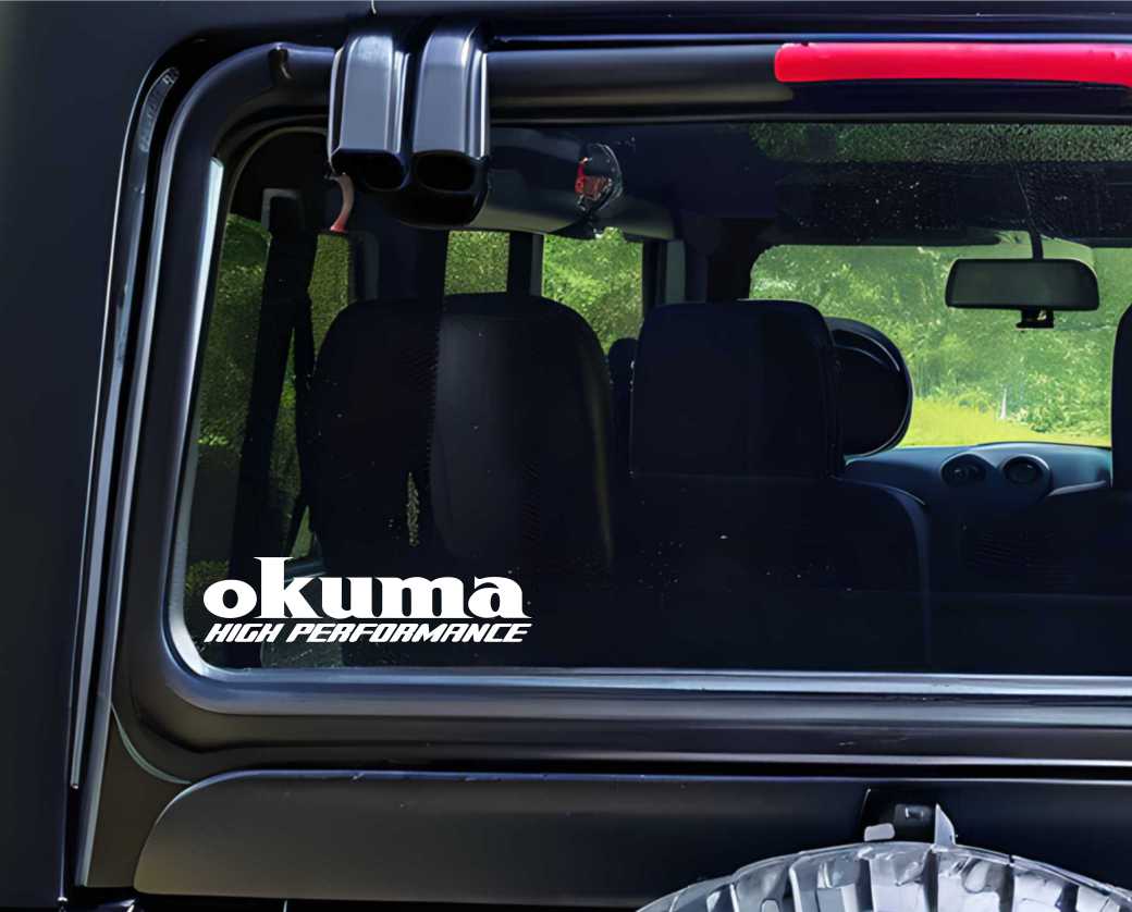 Okuma Fishing decal, sticker, hunting fishing decal, car sticker