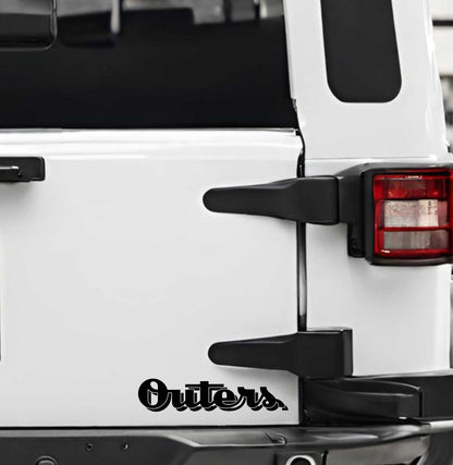 Outers decal, sticker, hunting fishing decal, car sticker