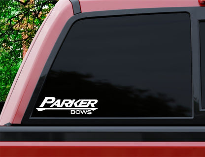 Parker Bows decal, sticker, hunting fishing decal, car sticker