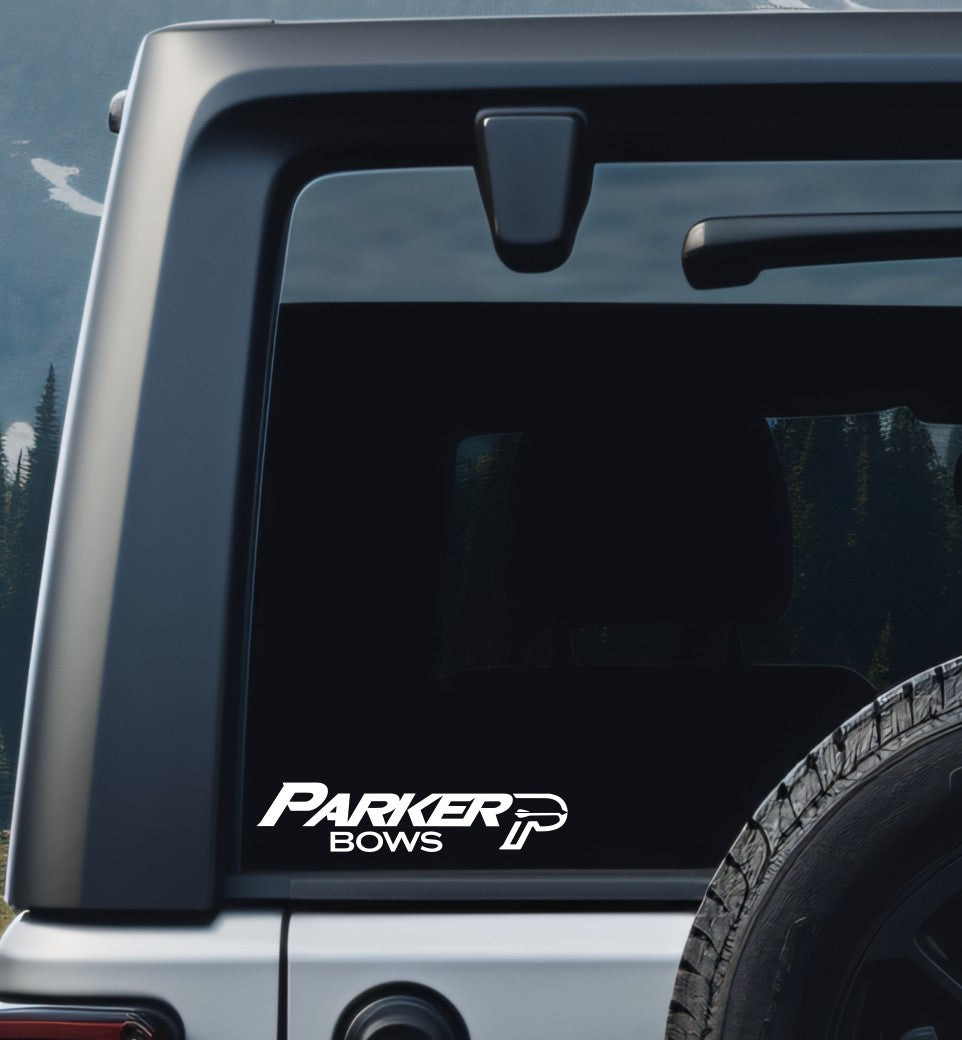 Parker Bows decal, sticker, hunting fishing decal, car sticker b