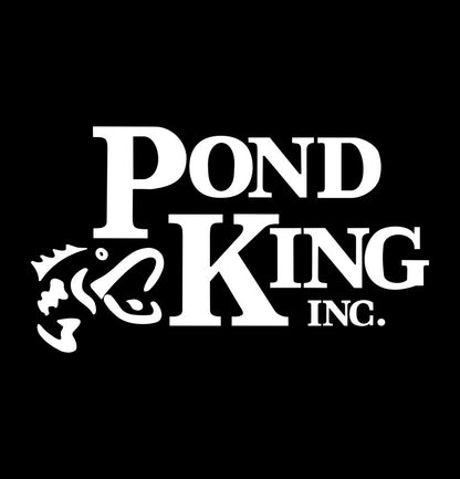 Pond King decal, sticker, hunting fishing decal, car sticker