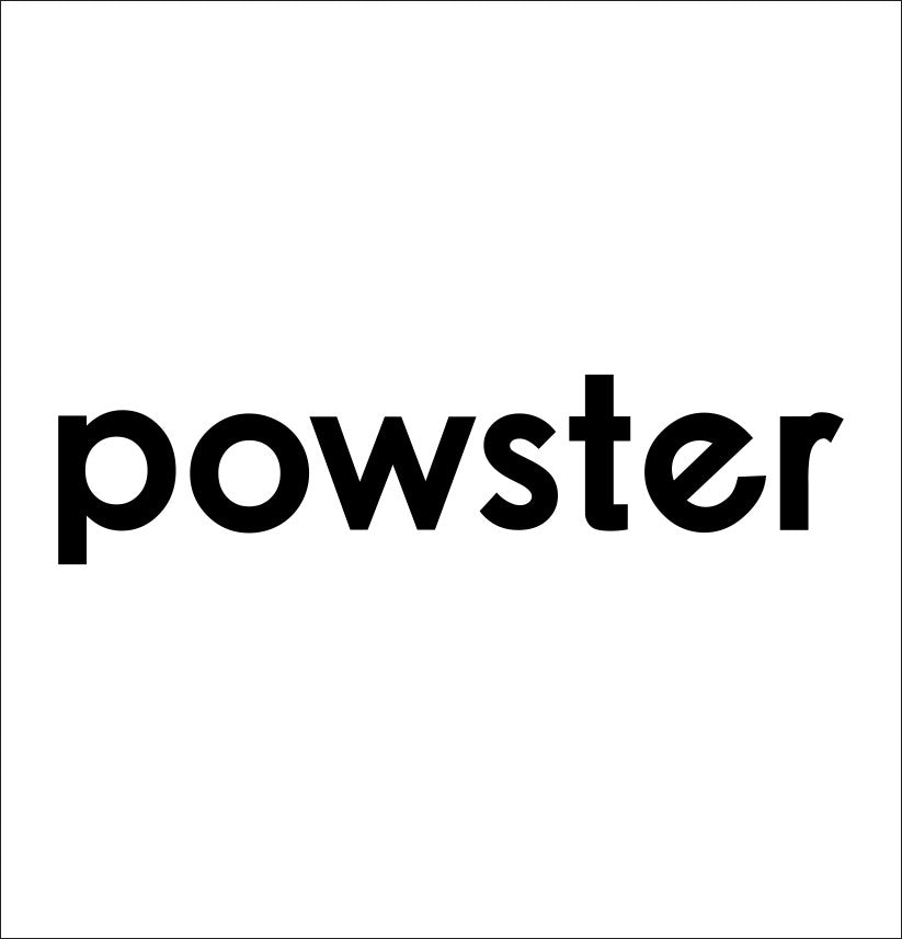 Powster decal, sticker, ski decal, car sticker