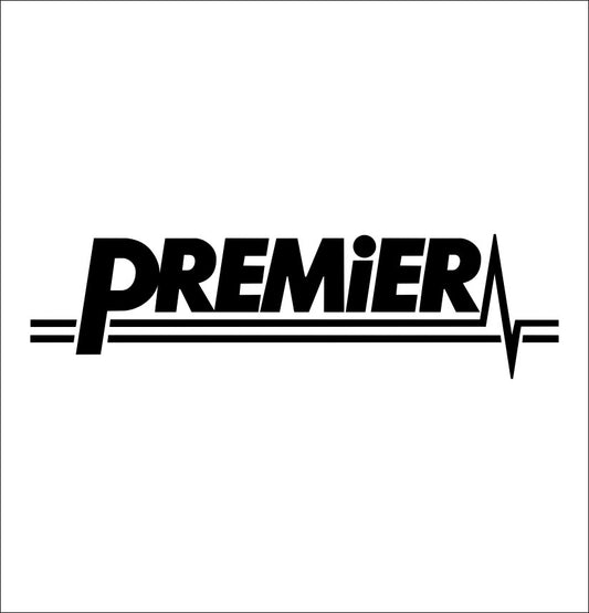 Premier Drums decal, sticker, music decal, car sticker