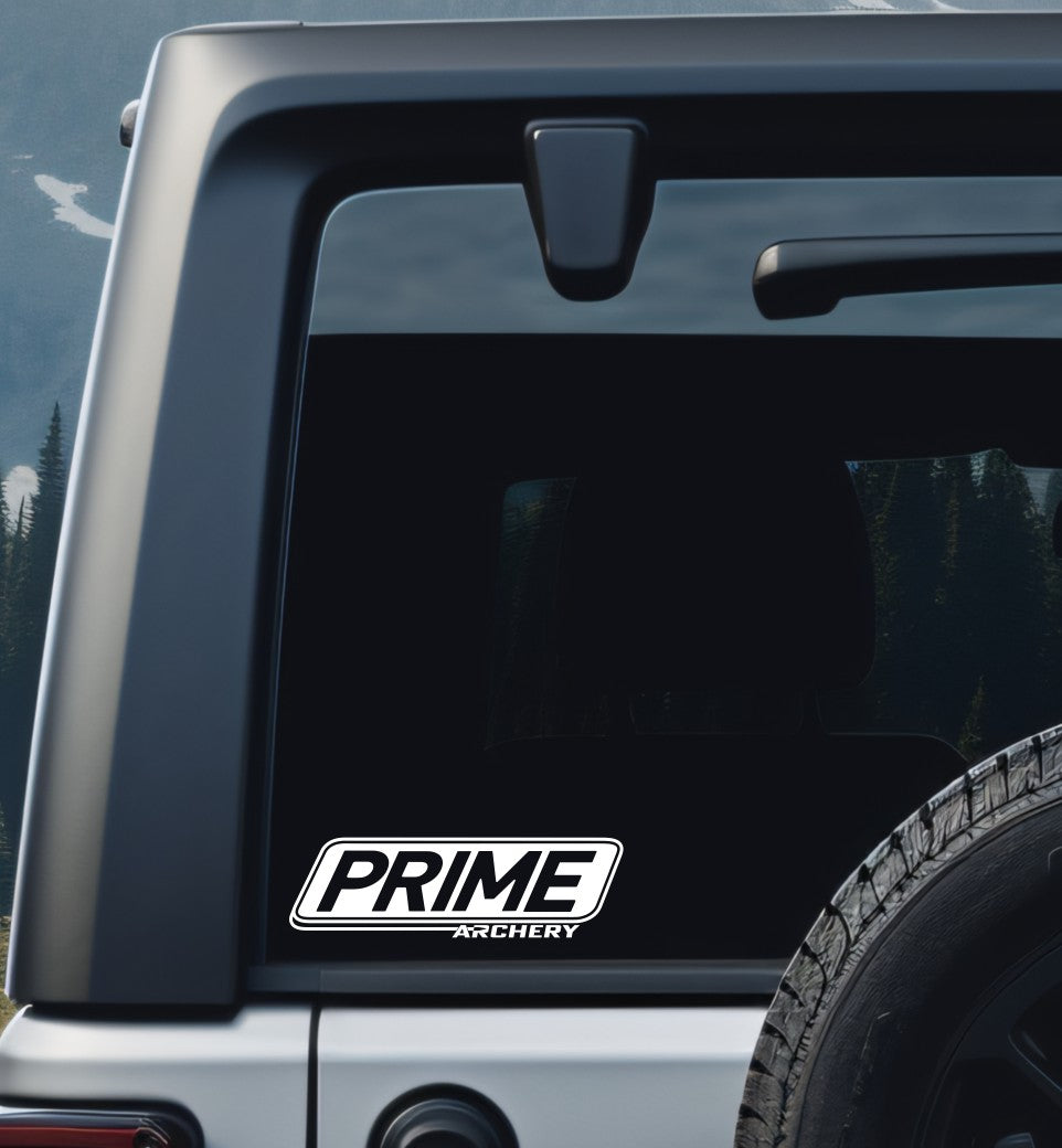 Prime Archery decal, sticker, fishing hunting car decal