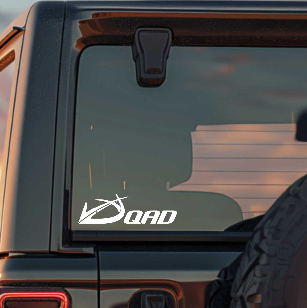 QAD Quality Archery Designs decal, sticker, fishing hunting sticker, car decal