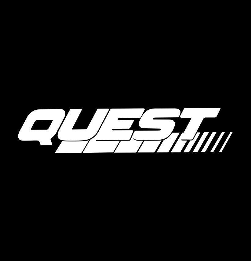 Quest decal, sticker, fishing hunting sticker, car decal