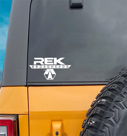 REK  Broadheads decal, sticker, hunting fishing decal, car sticker