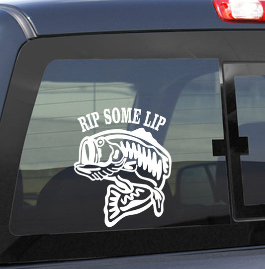 fishing decals, car decal, window sticker