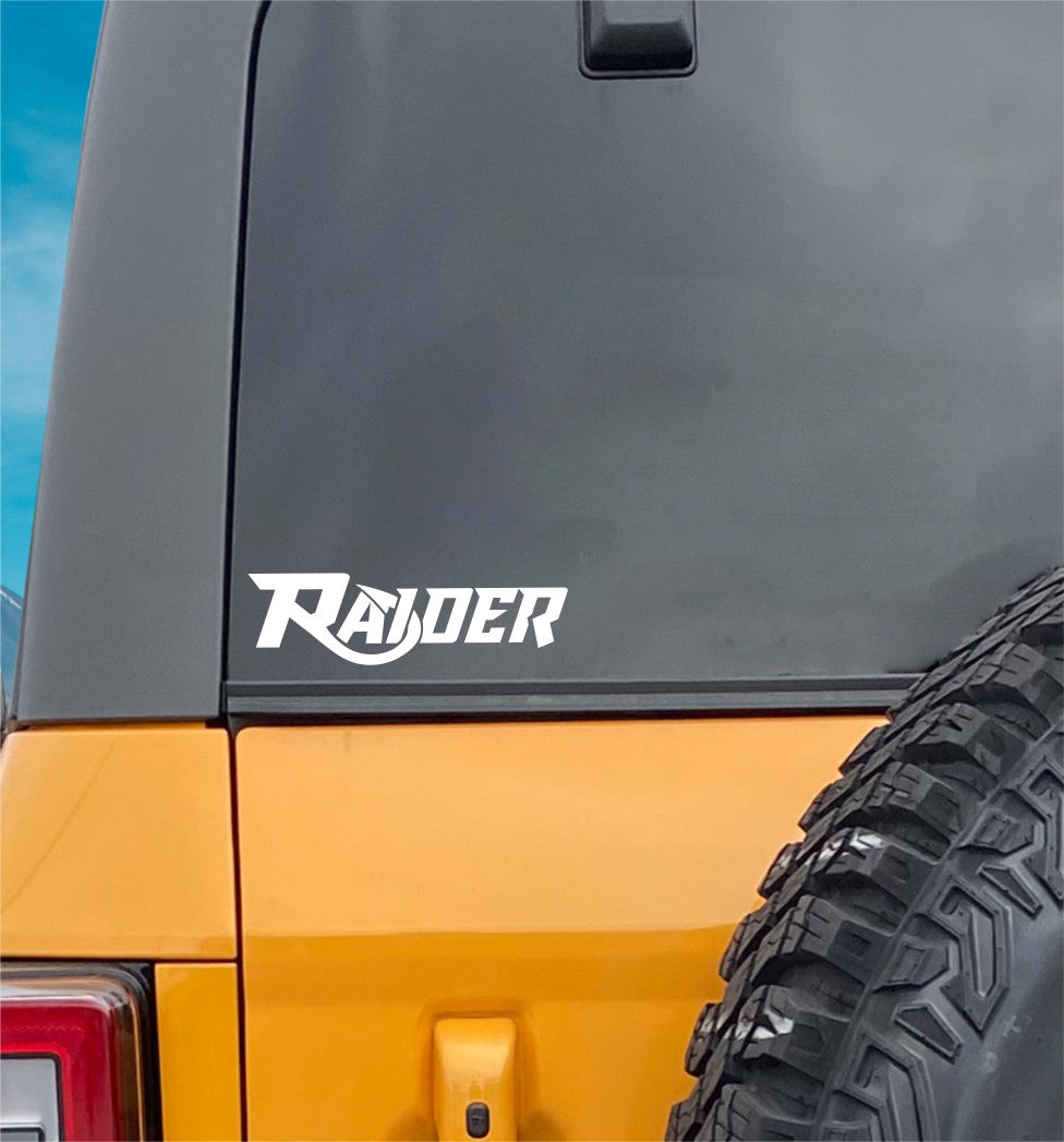 Raider Boats decal, sticker, fishing hunting sticker, car decal