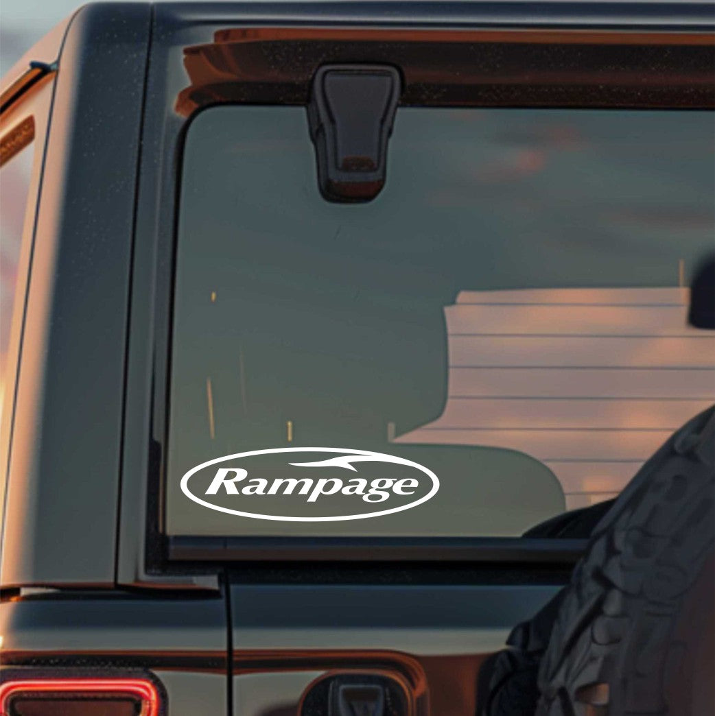 Rampage Boats decal, sticker, fishing hunting sticker, car decal