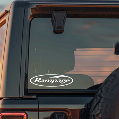 Rampage Boats decal, sticker, fishing hunting sticker, car decal