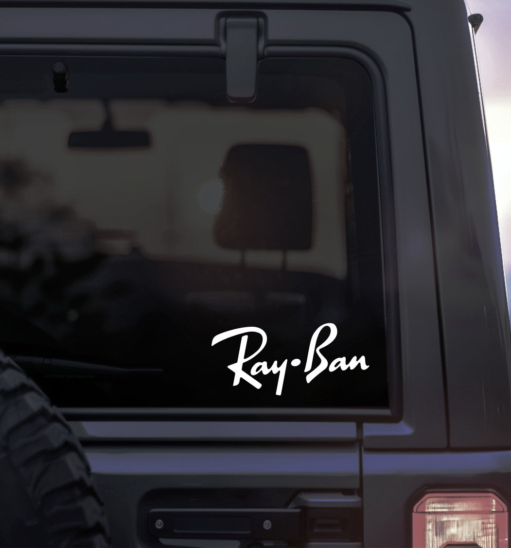 Ray Ban decal, car decal, sticker, sunglass decal