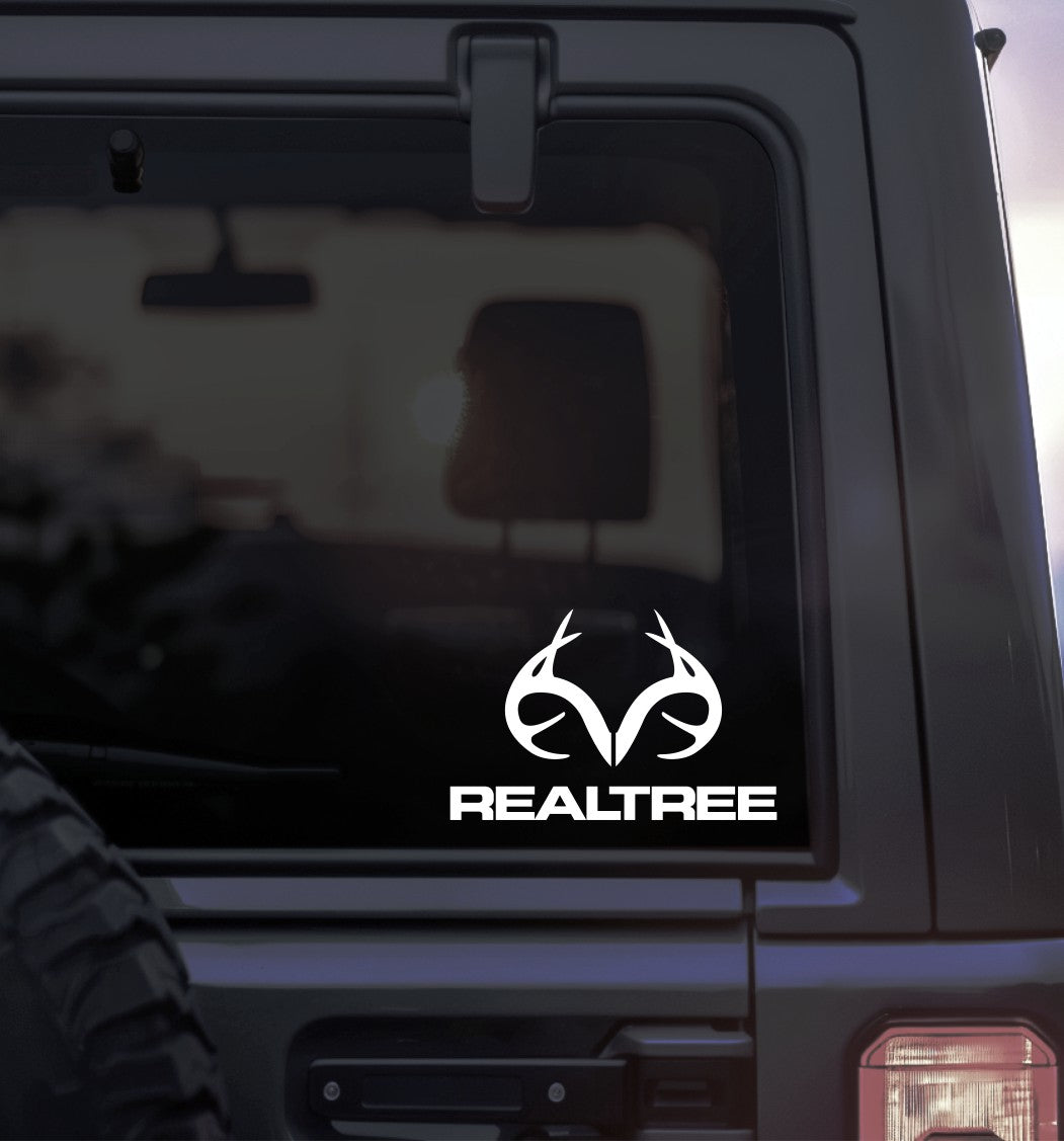 Realtree camo decal, sticker, hunting fishing decal, car sticker