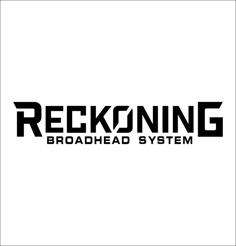 Reckoning Broadhead decal, sticker, hunting fishing decal