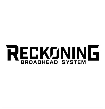 Reckoning Broadhead decal, sticker, hunting fishing decal