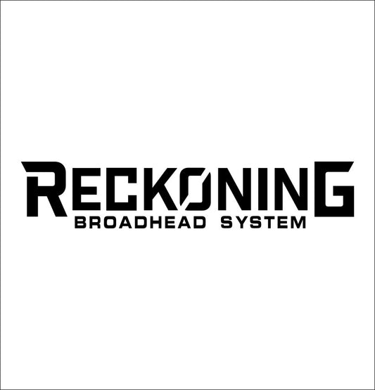 Reckoning Broadhead decal, sticker, hunting fishing decal