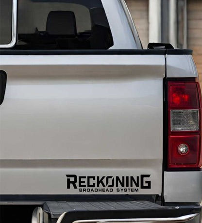Reckoning Broadhead decal, sticker, hunting fishing decal